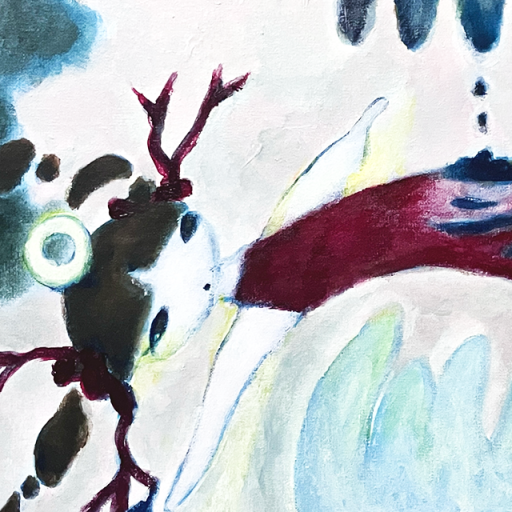 目がサカナの女の子