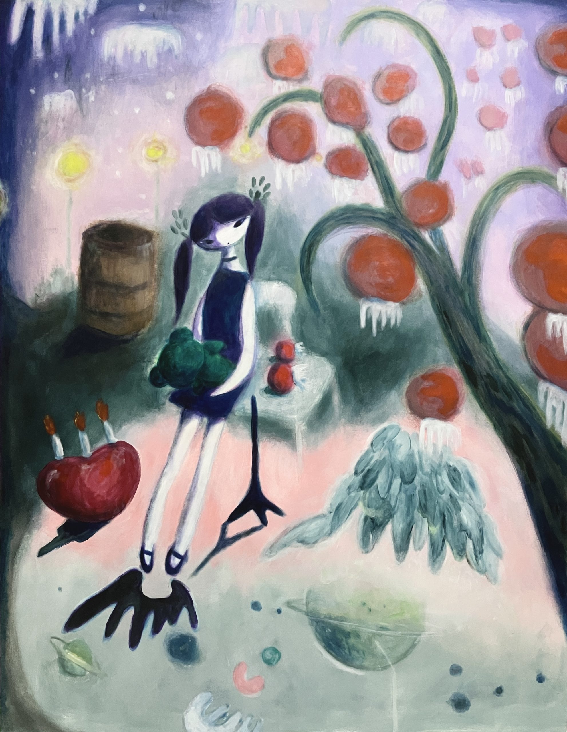 絵「ワープフルーツの季節」